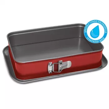 GUARDINI Rossana Taisnstūra kūkas forma 19x28x7cm Nepiedegoša Hi-Top Steel