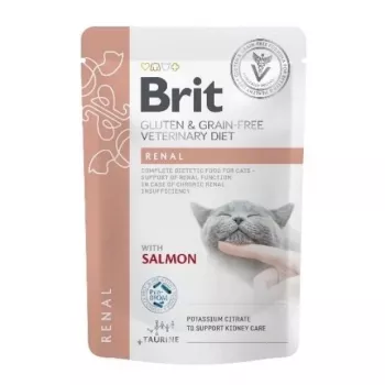 BRIT VD Renal kaķu barības maisiņš - mitrā kaķu barība - 12x85g