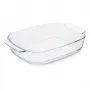 GUARDINI stikla cepamtrauks taisnstūrveida borosilikāta stikls 34x22.5x6 cm / 2.7 L