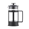 ASI COLLECTION Coffee Press GULFI M 600ml franču prese, borosilikāta stikls, melna/sudraba