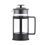 ASI COLLECTION Coffee Press GULFI M 600ml franču prese, borosilikāta stikls, melna/sudraba