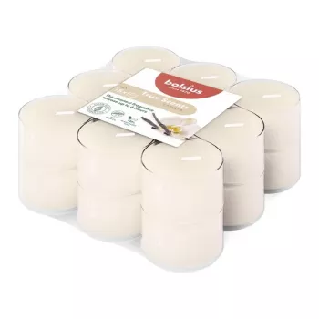 BOLSIUS tējas sveces Aroma True Scents vaniļas 18 gab.