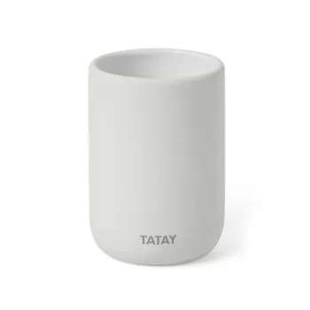 TATAY Soft Ceramic zobu suku turētājs, balts