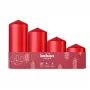 BOLSIUS sveču cilindru komplekts 4 gab. Ø120, 100, 80, 60x48mm sarkans