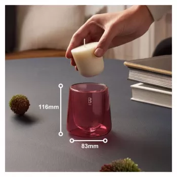 BOLSIUS Clean Light smaržīgā svece stikla traukā ar vaniļas un tonkas pupiņu aromātu Ø95x85mm