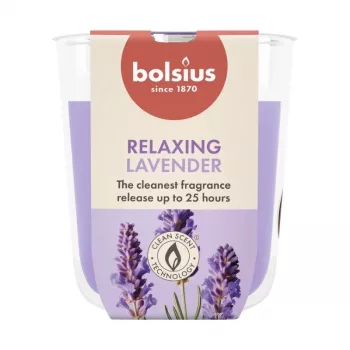 BOLSIUS True Scents Lavandas smaržas stikla svece Ø80x73mm