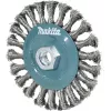 Makita D-77540 Pīta stieples kausa suka 125 mm M14 Nerūsējošais tērauds