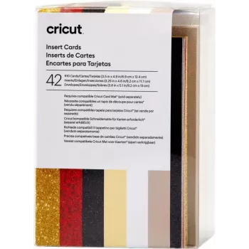 Cricut Insert Cards Glitz & Glam R10 karšu komplekts taupe, krēmkrāsas, baltā (2009466)