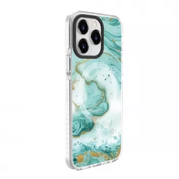 Evelatus Apple iPhone 15 Pro PC+TPU apvalks ar MagSafe - Zils marmors