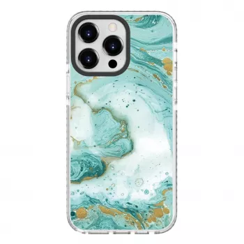 Evelatus Apple iPhone 15 Pro PC+TPU apvalks ar MagSafe - Zils marmors