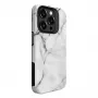 Evelatus Armor vāciņš Apple iPhone 15 Pro – TPU+PC hibrīds, marmora balts pielāgots dizains