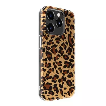 Evelatus Apple iPhone 15 Pro polikarbonāta apvalks ar leoparda rakstu