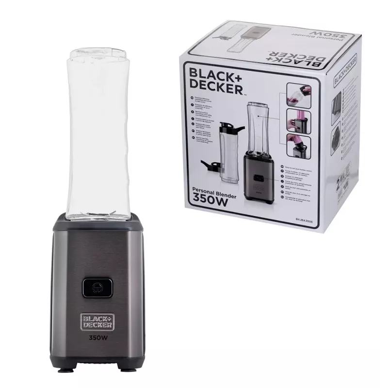 BLACK & DECKER Sporta blenderis BXJBA350E 350W Pelēks
