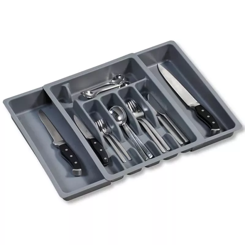 KESPER galda piederumu atvilktnes organizators pelēks 5 nodalījumi 33x26x5 cm