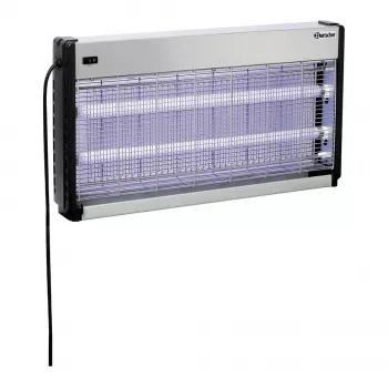 Bartscher IV-65 elektriskais kukaiņu iznīcinātājs, 2x15 W UV-A lampas, 150 m² pārklājums, 2500 V režģis, sienas/brīvi stāvošs, alumīnijs/plastmasa