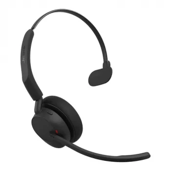 Jabra Evolve3 45 Mono Link 390a bezvadu Bluetooth austiņas ar Hybrid ANC, USB-A uztvērēju, Microsoft Teams sertificētas, melnas