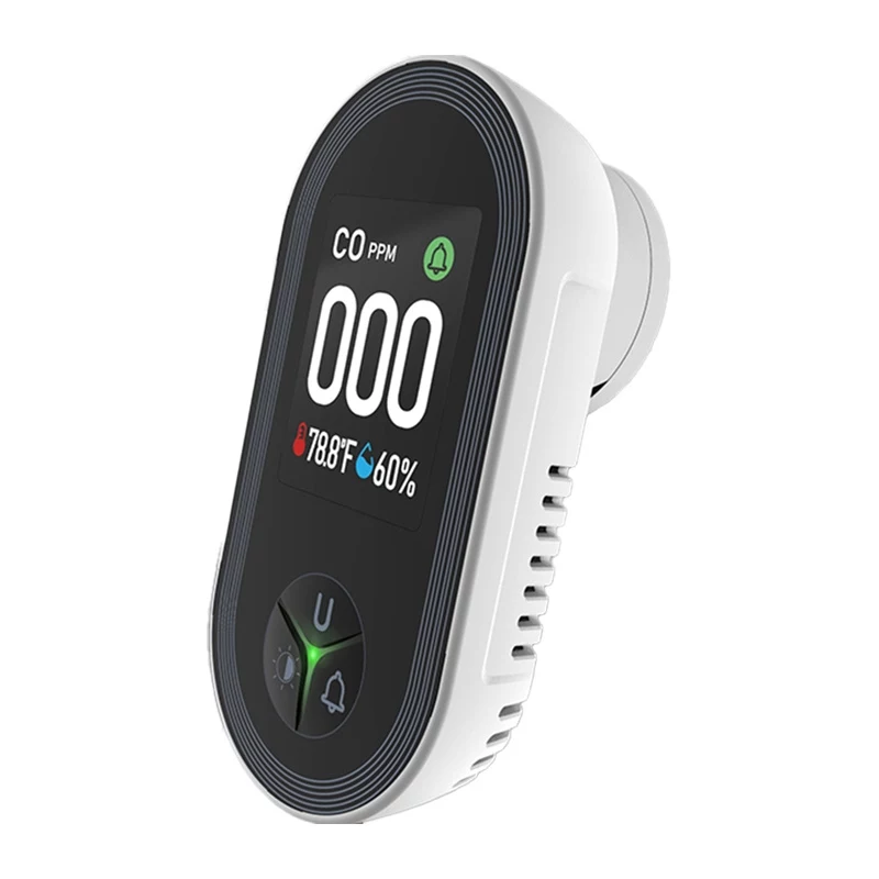 MOES S02-CO oglekļa monoksīda detektors, Zigbee 3.0, LCD displejs, 85dB signalizācija