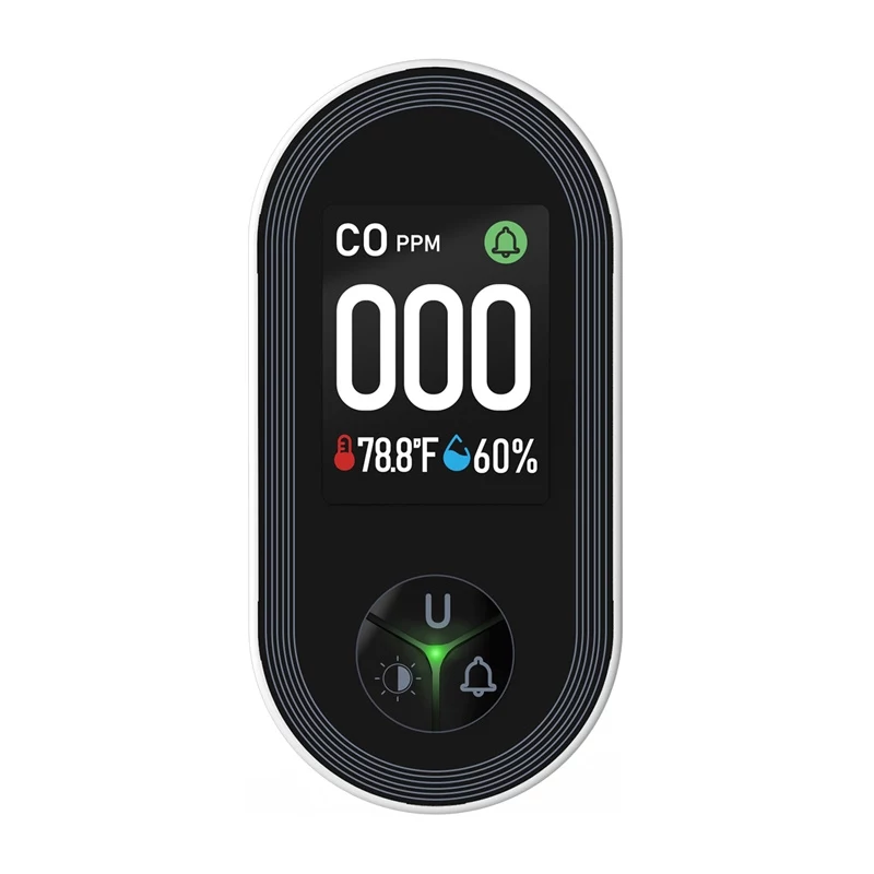MOES S02-CO oglekļa monoksīda detektors, Zigbee 3.0, LCD displejs, 85dB signalizācija