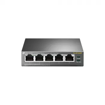 TP-Link TL-SF1005P 5 portu 10/100 Mbps galda PoE+ komutators ar 4 PoE+ portiem, 67W budžets, Extend režīms