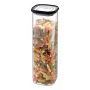 GEFU PANTRY Taisnstūra trauks 2,5 L melns, caurspīdīgs 1 gab.