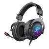 Defender EPIC PRO 7.1 virtuālā telpiskā skaņa RGB spēļu austiņas ar mikrofonu, USB, melnas