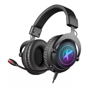 Defender EPIC PRO 7.1 virtuālā telpiskā skaņa RGB spēļu austiņas ar mikrofonu, USB, melnas