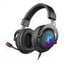 Defender EPIC PRO 7.1 virtuālā telpiskā skaņa RGB spēļu austiņas ar mikrofonu, USB, melnas