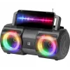 Defender BeatBox 20 Bluetooth skaļrunis 20W ar apgaismojumu, mikrofonu, FM, USB, TF