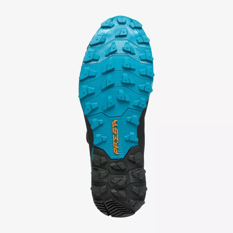 Scarpa Ribelle Run Kalibra G vīriešu skriešanas apavi bezceļa skriešanai, BOA Fit, GORE-TEX, melns/zils, EU 45