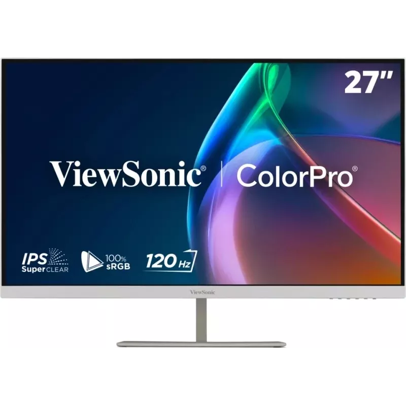ViewSonic VP2766-2K-W 27 inch QHD IPS 120Hz USB-C dokstacijas monitors, balts