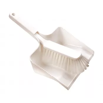 Haug Bürsten 88920U balts plastmasas slotas un liekšķera komplekts, 35 cm