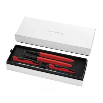 Pelikan Jazz Noble Elegance sarkans rakstāmpiederumu komplekts - pildspalva ar tinti un lodīšu pildspalva 400197481