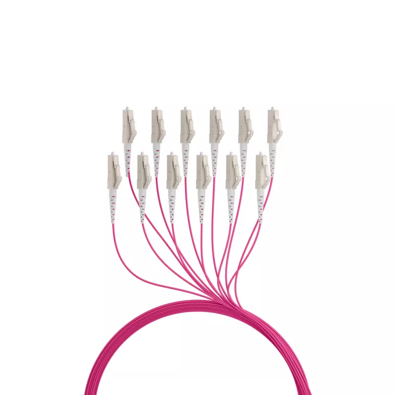 EFB Elektronik maģistrālais kabelis U-DQ ZN BH OM4 12G 1x12 LC-LC 90m Dca LSZH - optiskās šķiedras kabelis - 90 m O8342S90OM4
