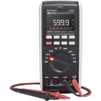 VOLTCRAFT VC-13110160 digitālais multimetrs, ISO kalibrēts, CAT III 1000 V, CAT IV 600 V, 6000 rādījumi