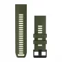 Garmin QuickFit 26 mm silikona pulksteņa siksniņa - Olive Drab / Lemon 010-14508-01