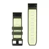 Garmin QuickFit 26 mm silikona pulksteņa siksniņa - Olive Drab / Lemon 010-14508-01