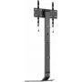 MANHATTAN Ultra plāns televizora statīva pamatne 32 inch-70 inch ekrāniem līdz 40 kg, sasvērums no -10° līdz 3°, regulējams augstums, novietojams aiz TV skapja, melns/balts (462044)