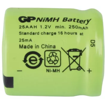 GP Batteries NH GP 25AAH NiMH akumulators 1/3AA 250 mAh 1 gab. (30125AAH-C1)