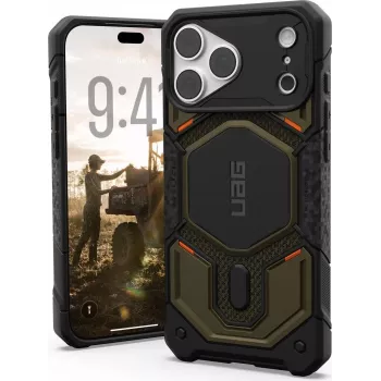 UAG Monarch Pro MagSafe vāciņš Apple iPhone 18 Pro Max / 17 Pro Max, Kevlar Element Green 11456811397B