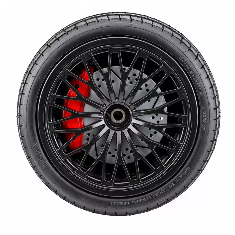 LEAN CARS rezerves ritenis Lamborghini A8803 XXL ar akumulatoru darbināmam braucamajam auto - gumijas piepūšamā riepa, melns