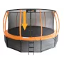 LEAN SPORT 6806 Rezerves batuta paklājs 12ft, 72 V-gredzeni, UV izturīgs PP siets, melns