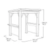 KETER Gazebo Grill 29213898 cietā jumta alumīnija lapene