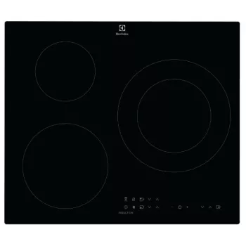 Electrolux LIT60336C 60 cm indukcijas plīts virsma ar 3 gatavošanas zonām, melna