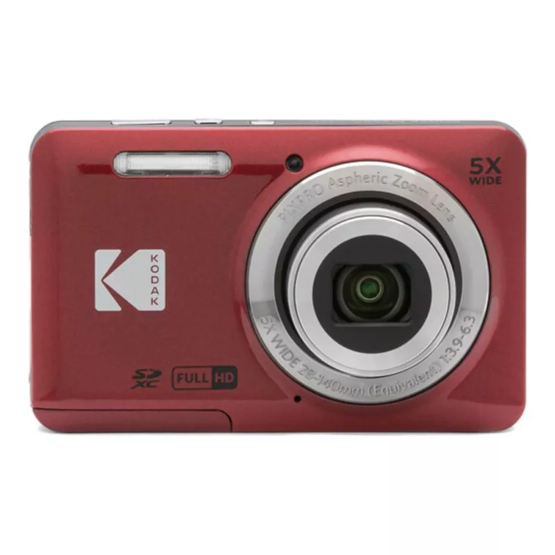 Kodak PIXPRO FZ55 sarkans kompaktdisks fotoaparāts FZ55RD