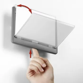 DURABLE Click Sign durvju zīme 149x105,5 mm līmlente/skrūves grafīts
