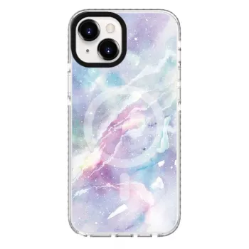 Evelatus Apple iPhone 15 Plus PC+TPU vāciņš ar MagSafe - Pielāgots marmora violets