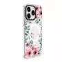 Evelatus Apple iPhone 15 Pro Max PC+TPU vāciņš ar MagSafe - caurspīdīgs ar ziedu apdruku
