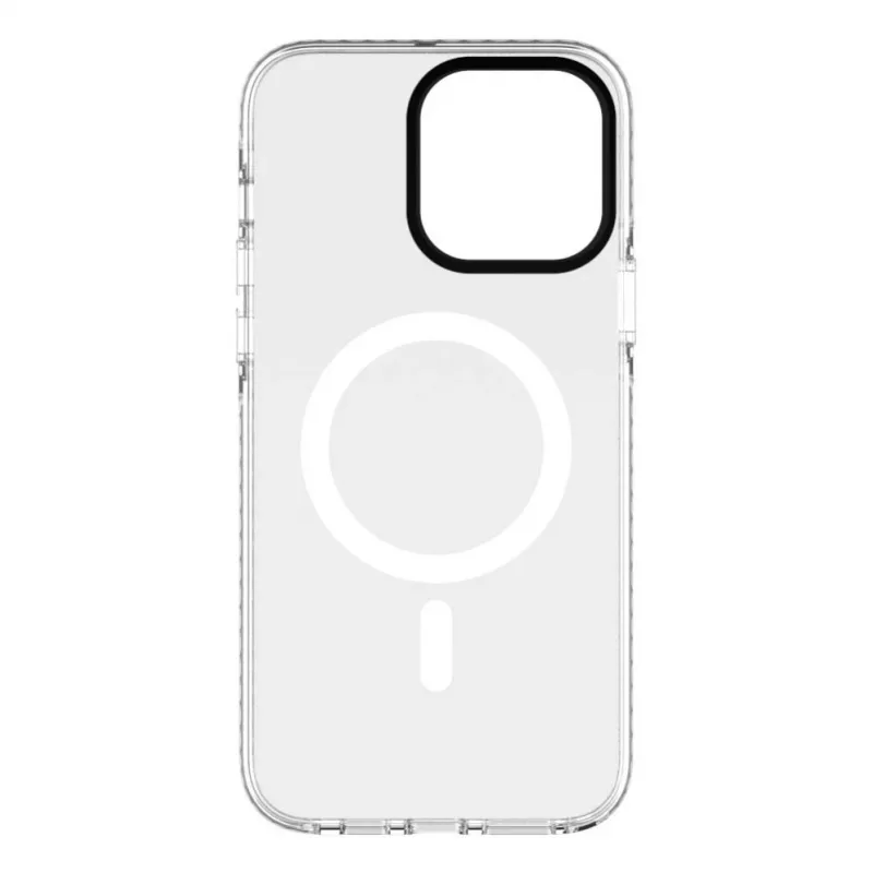 Evelatus Apple iPhone 15 Pro Max PC+TPU vāciņš ar MagSafe - caurspīdīgs ar ziedu apdruku
