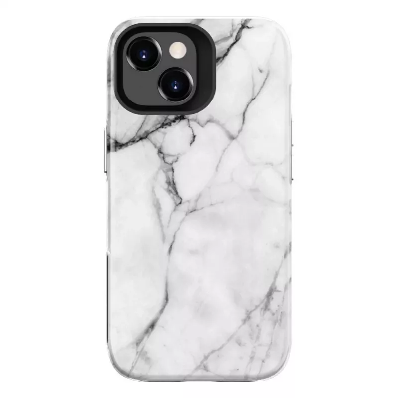 Evelatus Apple iPhone 15 Plus Armor korpuss TPU+PC marmora balts