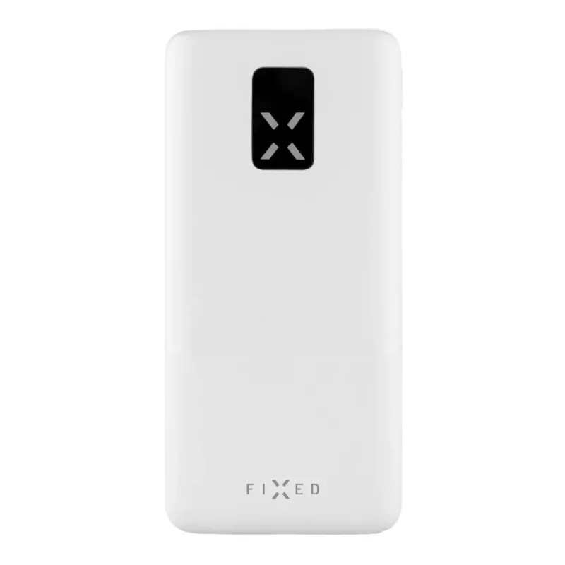 Fixed Zen 20 pārnēsājamais akumulators 20000 mAh ar LCD displeju un PD 20W izvadi - balts FIXZEN-20-WH
